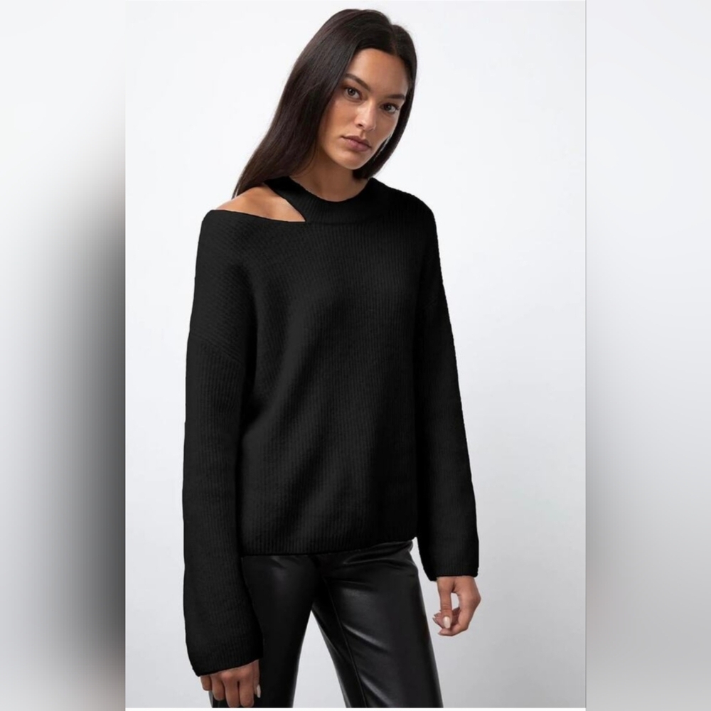 Rails Black Crew Neck Sweater